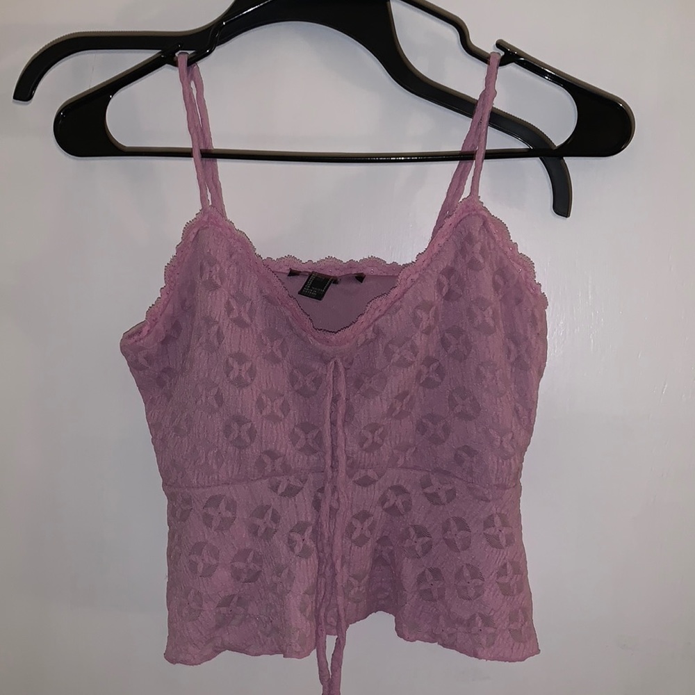 Lace tank top